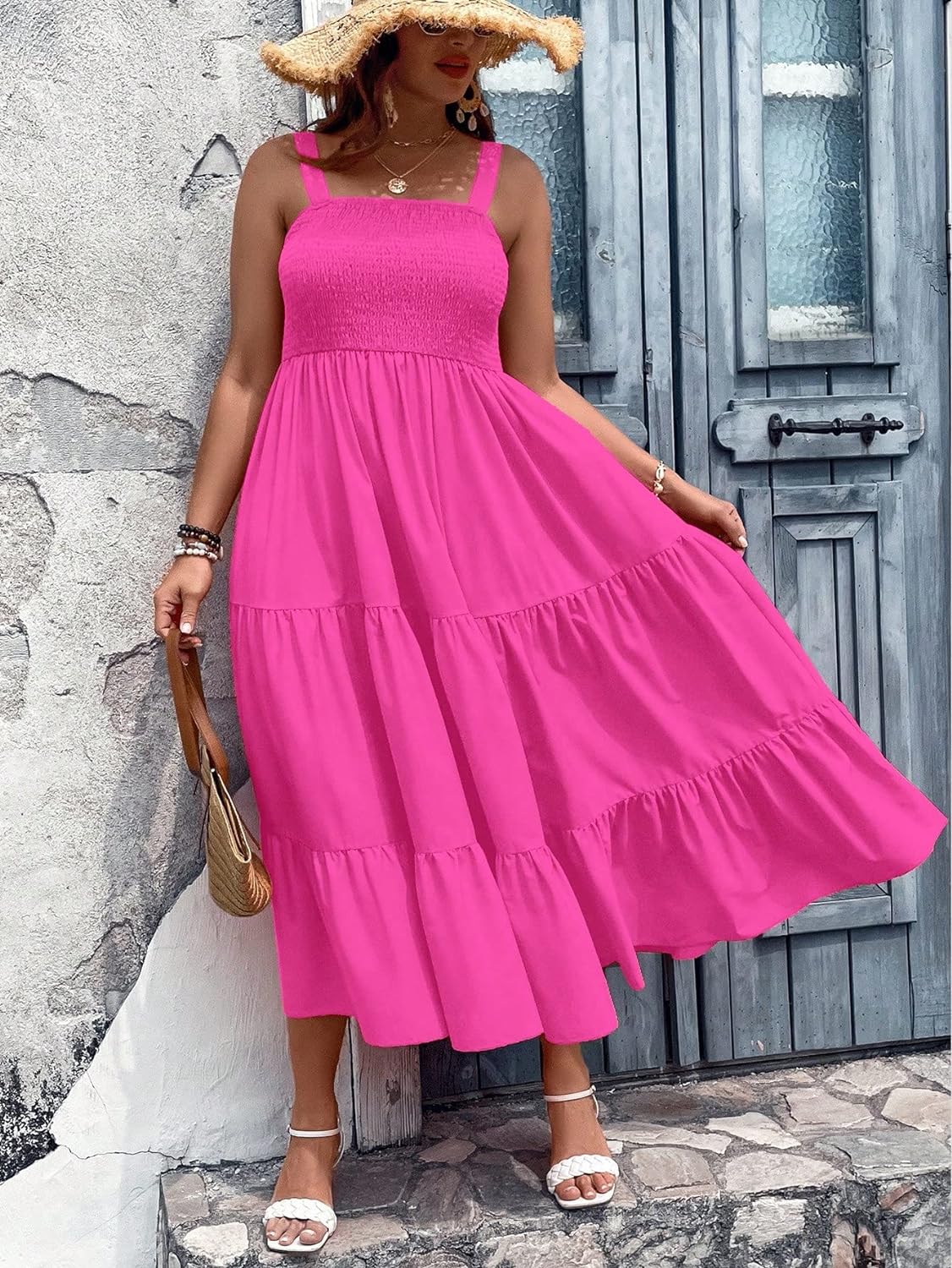 Floral Print Women's Long Dress