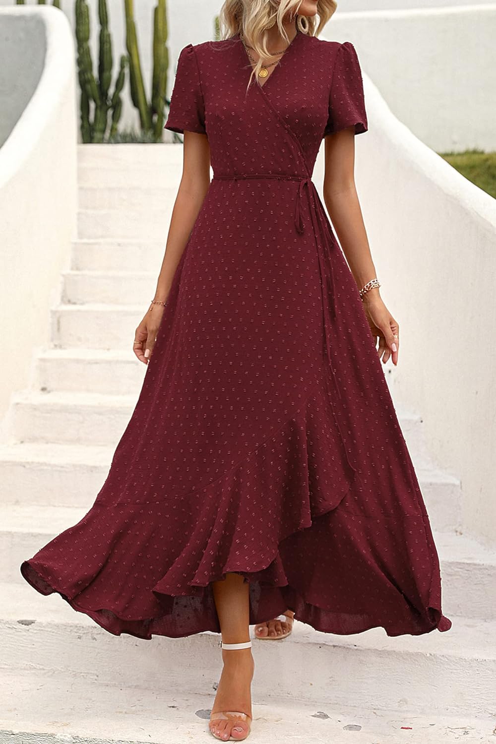 Casual Summer Wrap Dress