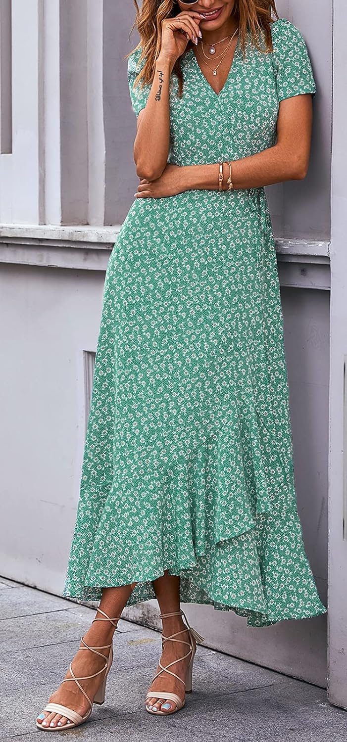 Casual Summer Wrap Dress