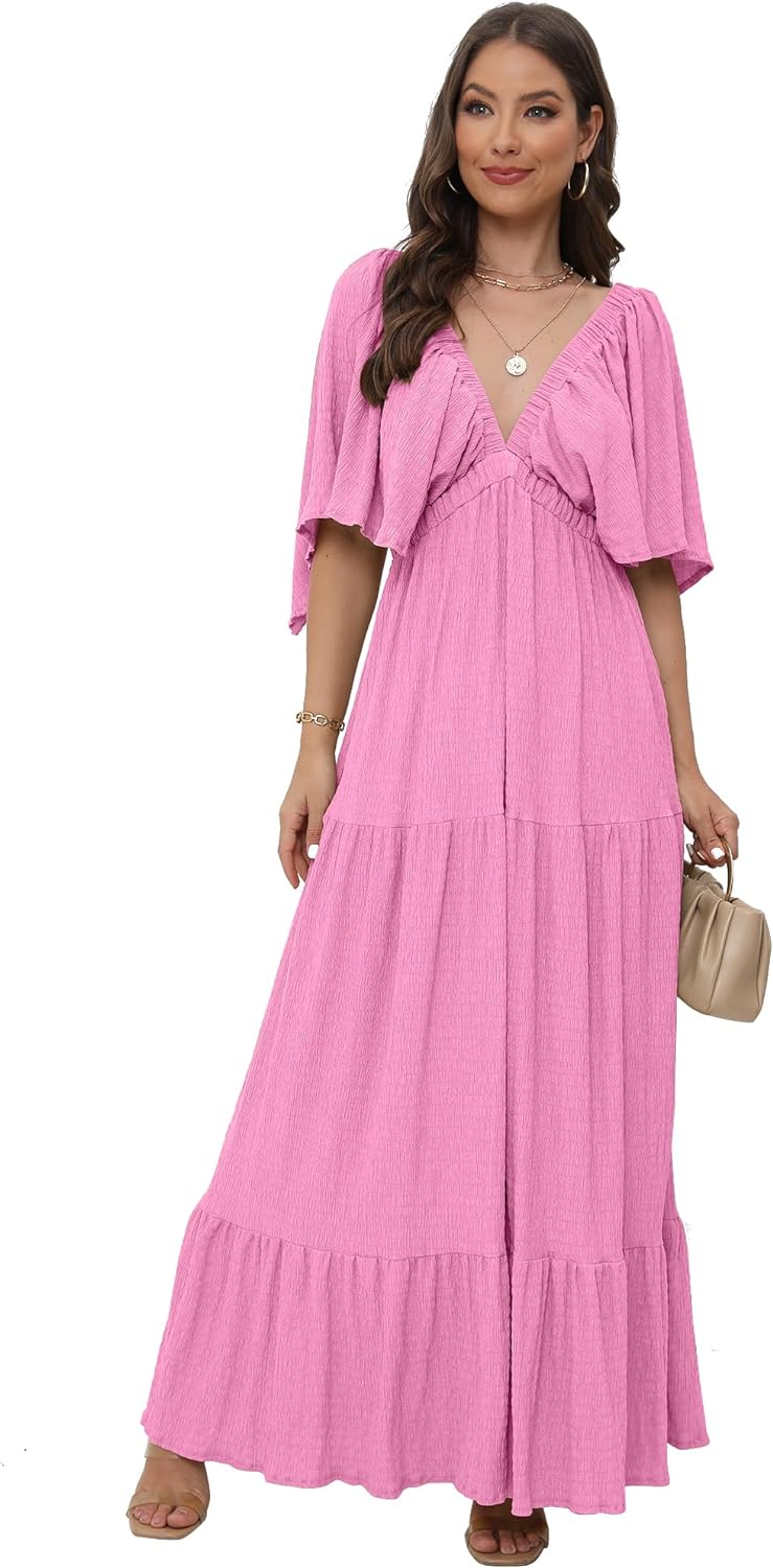 Women's V-Neck Summer Casual Dress