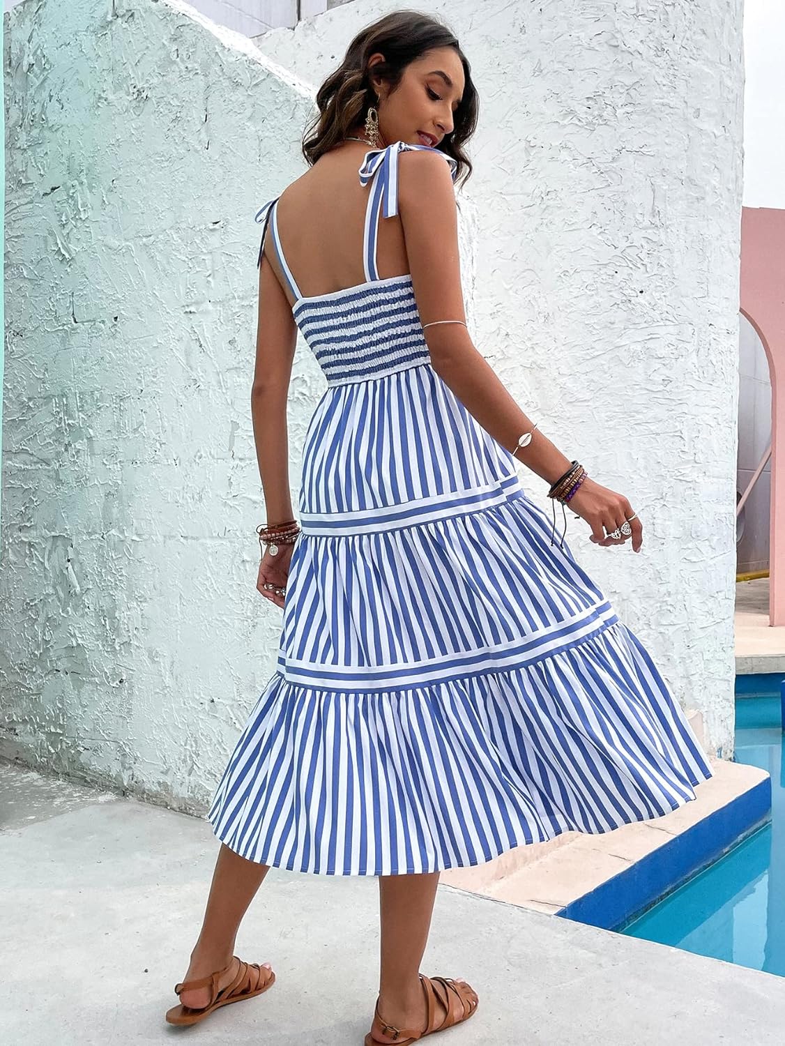 Floral Print Women's Long Dress