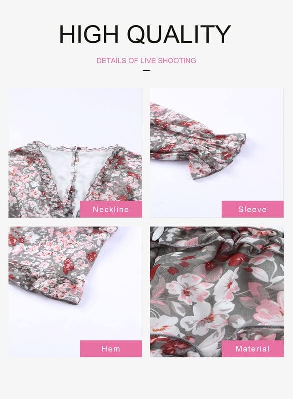 Fancy Floral Print Mini Dress