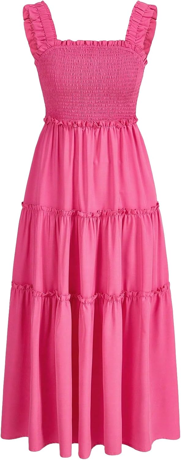 Floral Print Women's Long Dress