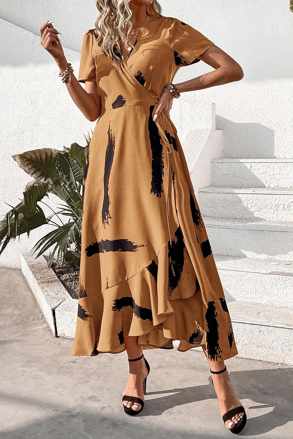 Casual Summer Wrap Dress