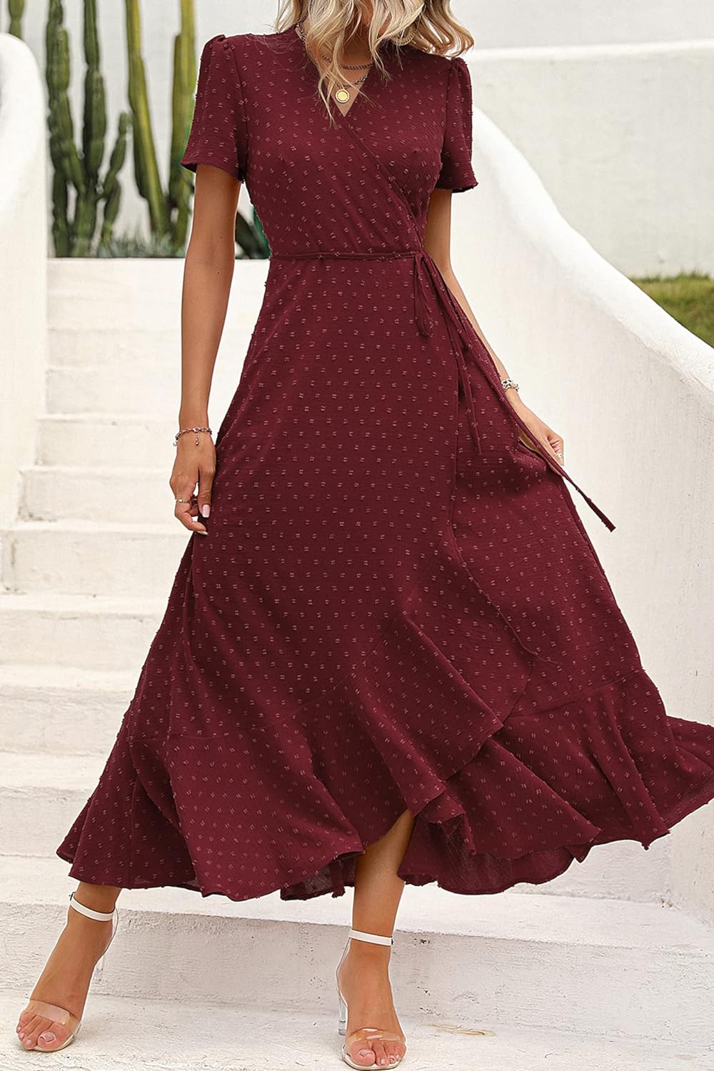 Casual Summer Wrap Dress