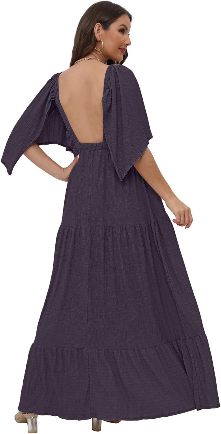 Women's V-Neck Summer Casual Dress