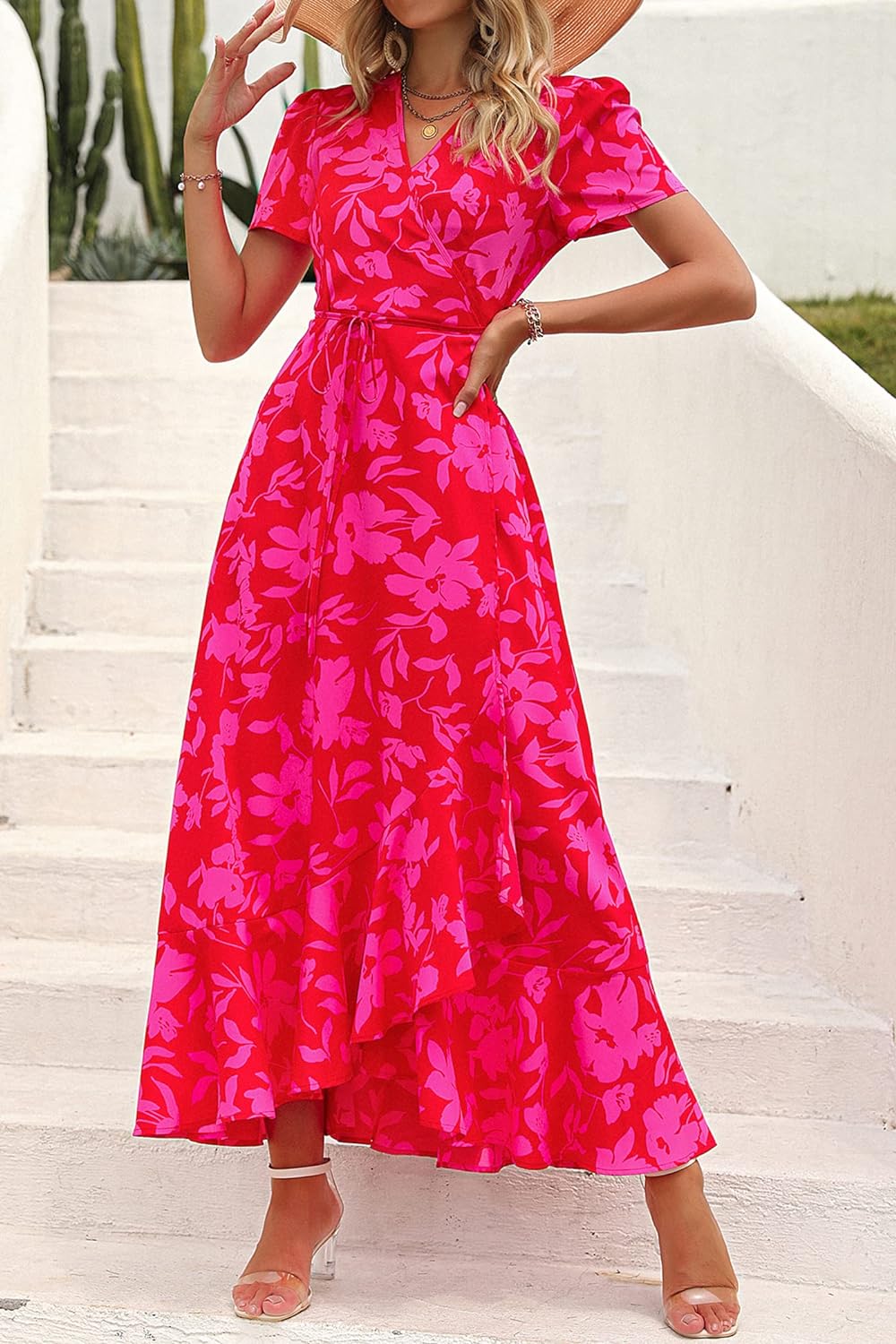 Casual Summer Wrap Dress