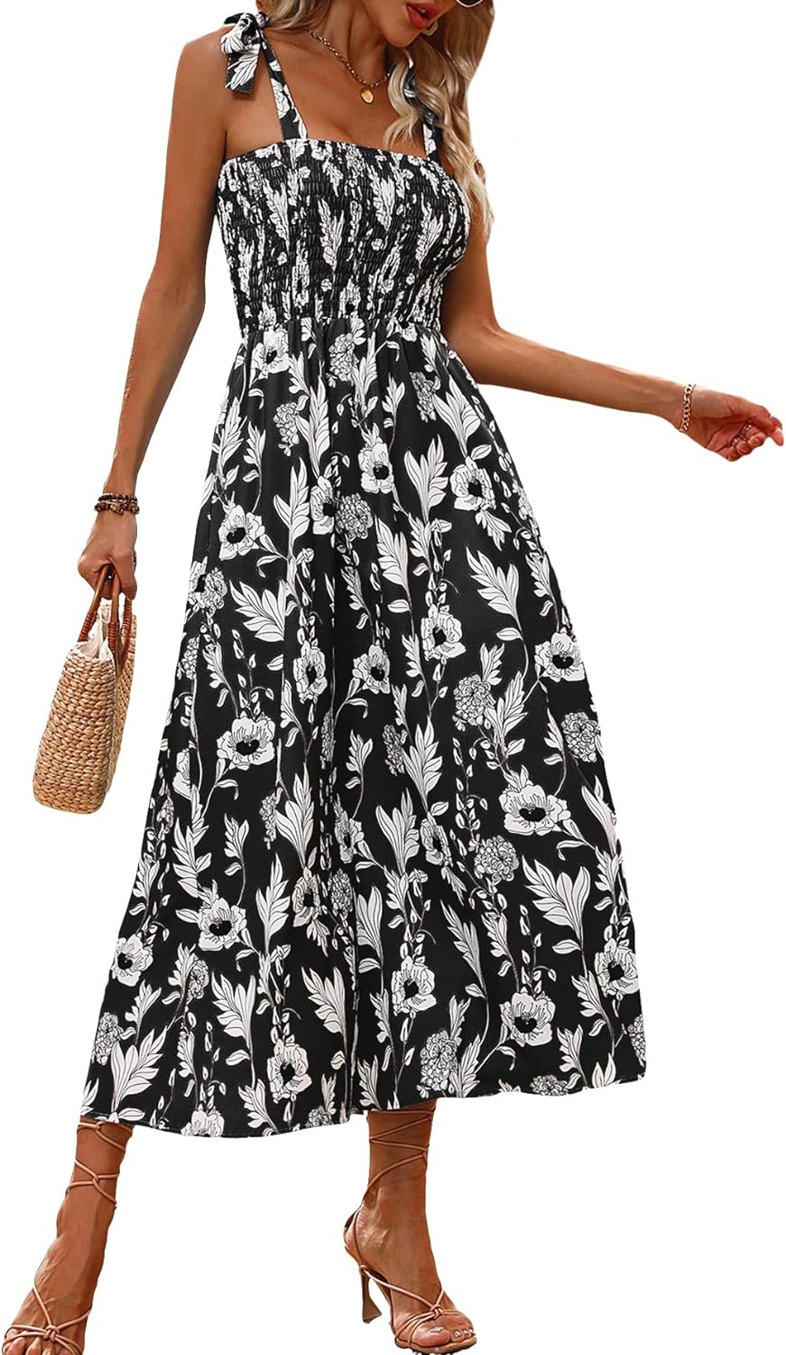 Floral Print Women's Long Dress