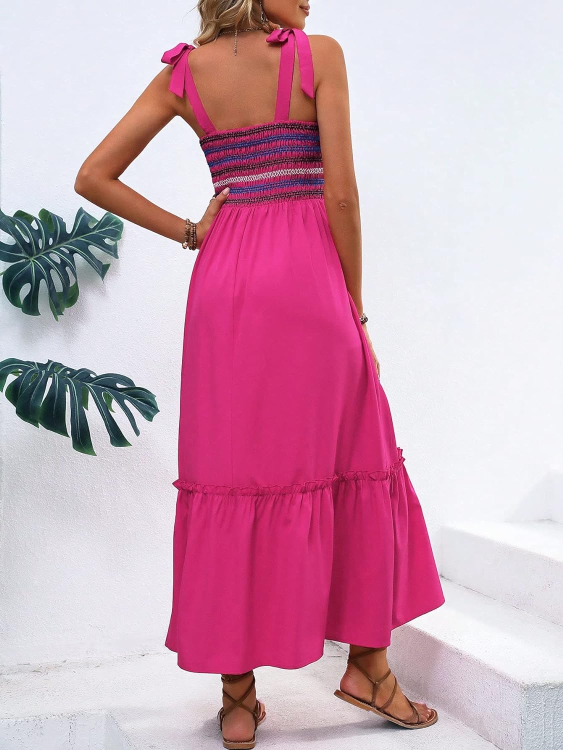 Floral Print Women's Long Dress