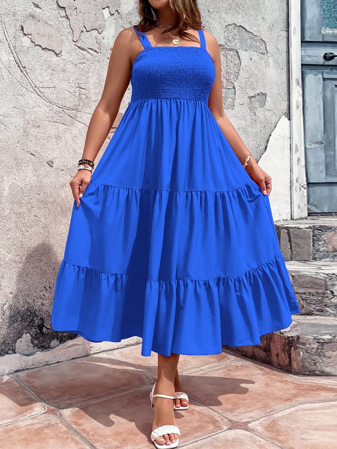 Floral Print Women's Long Dress