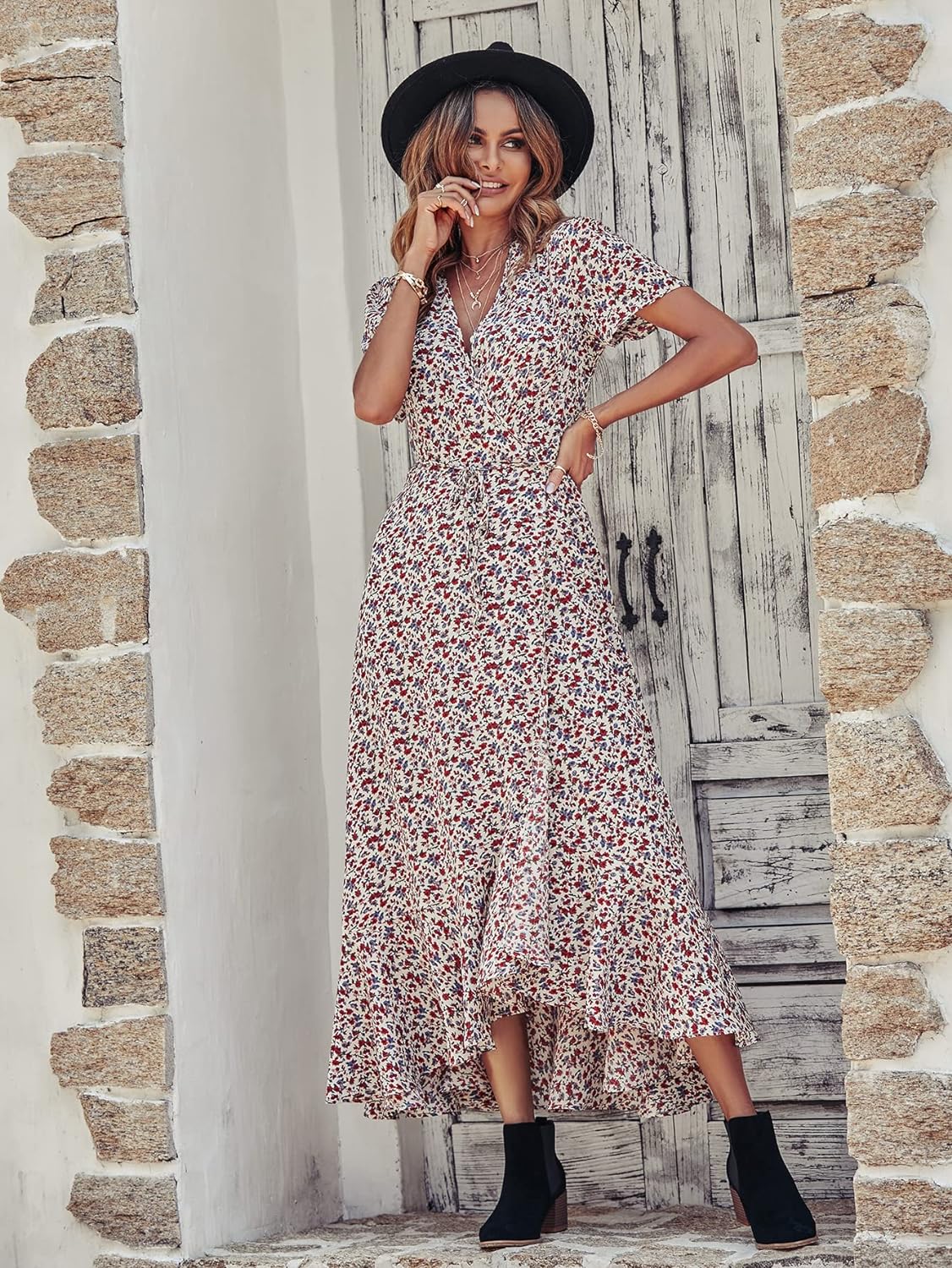 Casual Summer Wrap Dress