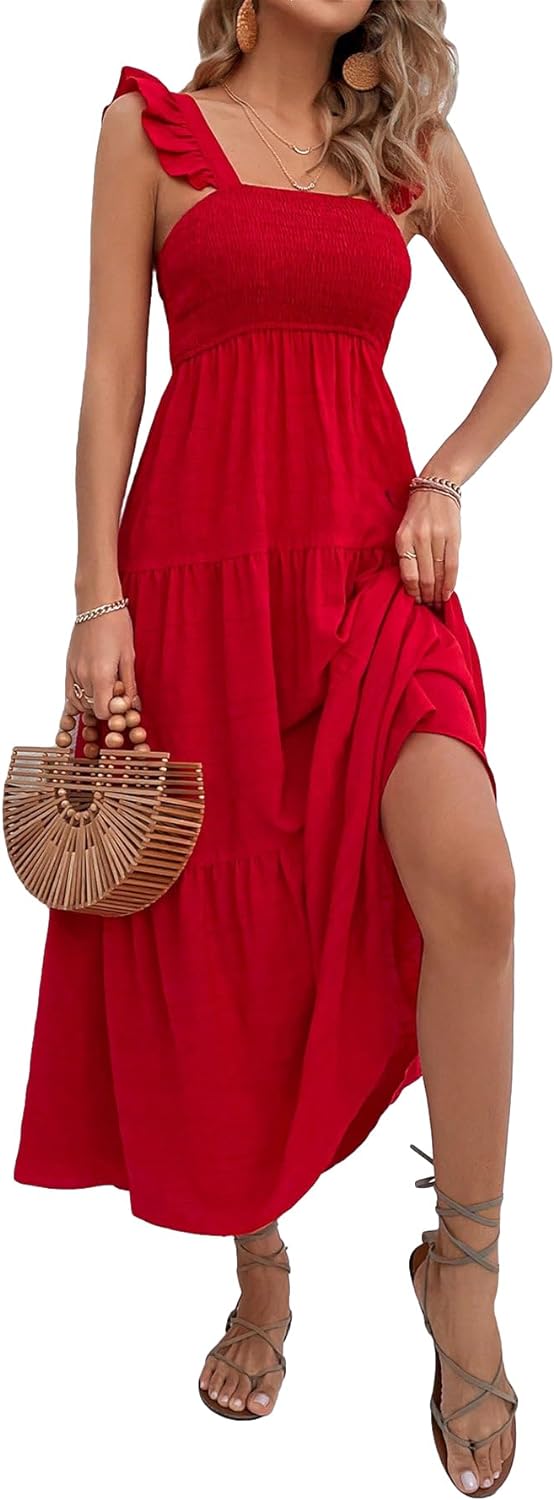 Floral Print Women's Long Dress