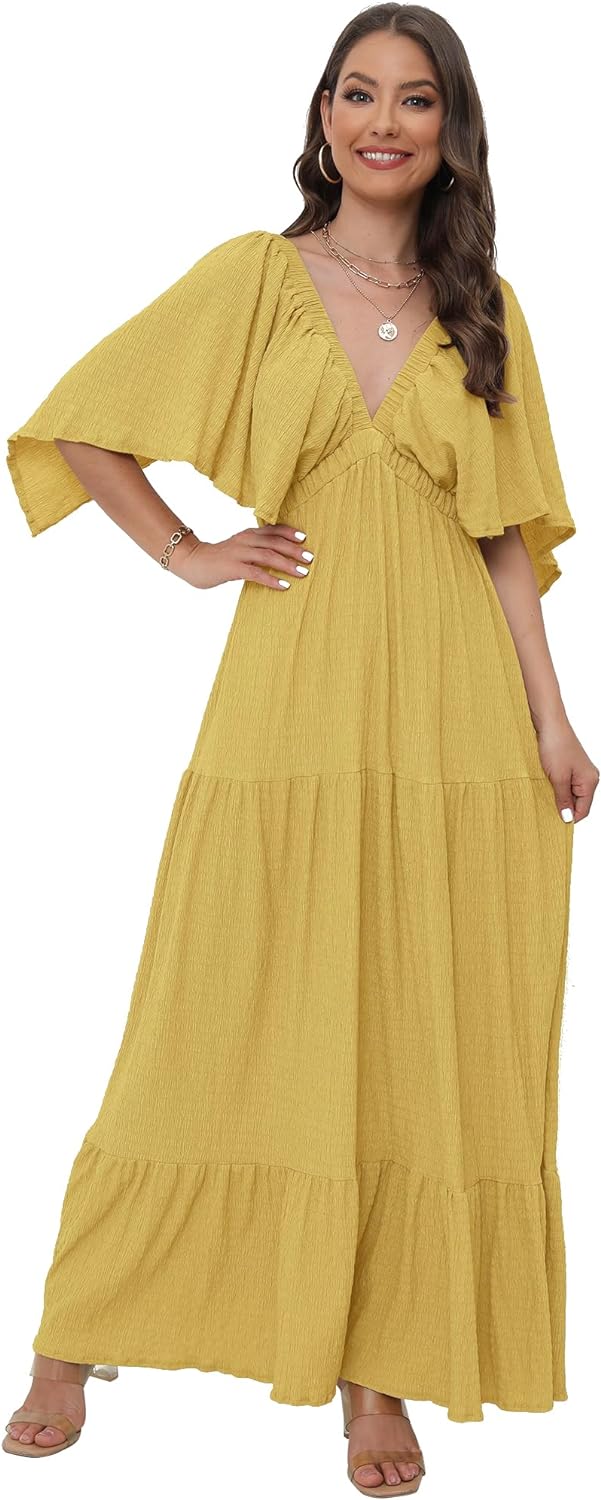 Women's V-Neck Summer Casual Dress