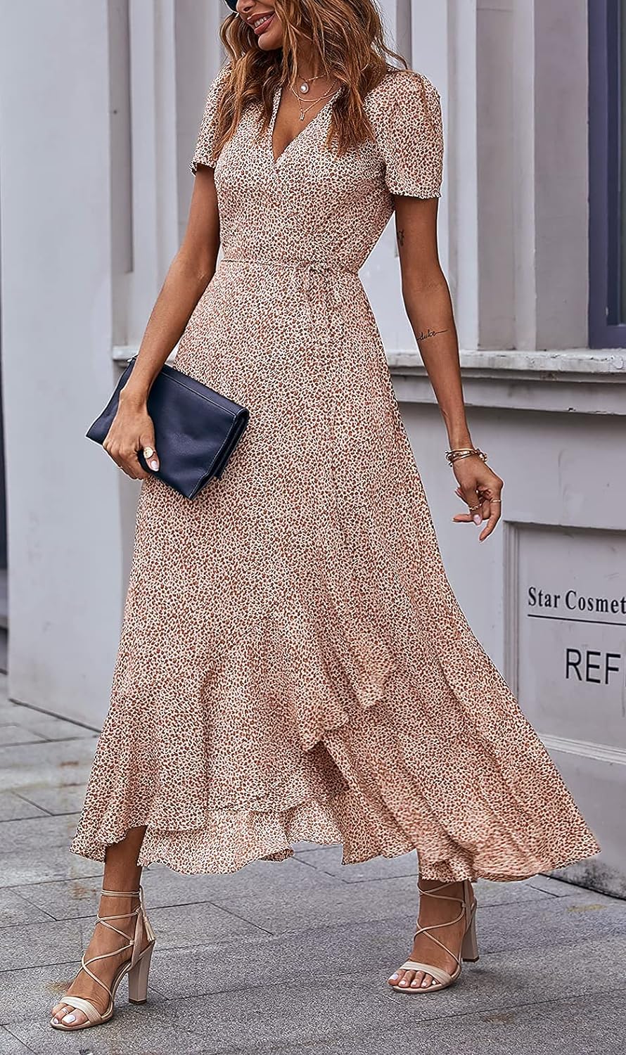 Casual Summer Wrap Dress