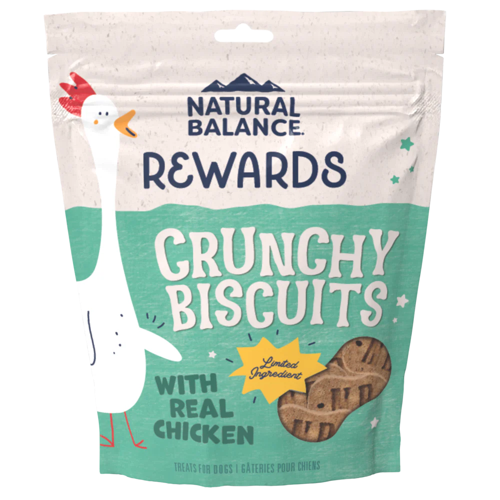 Natural Balance Rewards Crunchy Biscuits With Real Chicken Dog Treats 