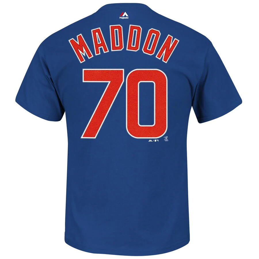 Men's Chicago Cubs Joe Maddon Name & Number T-shirt - Uww Shops