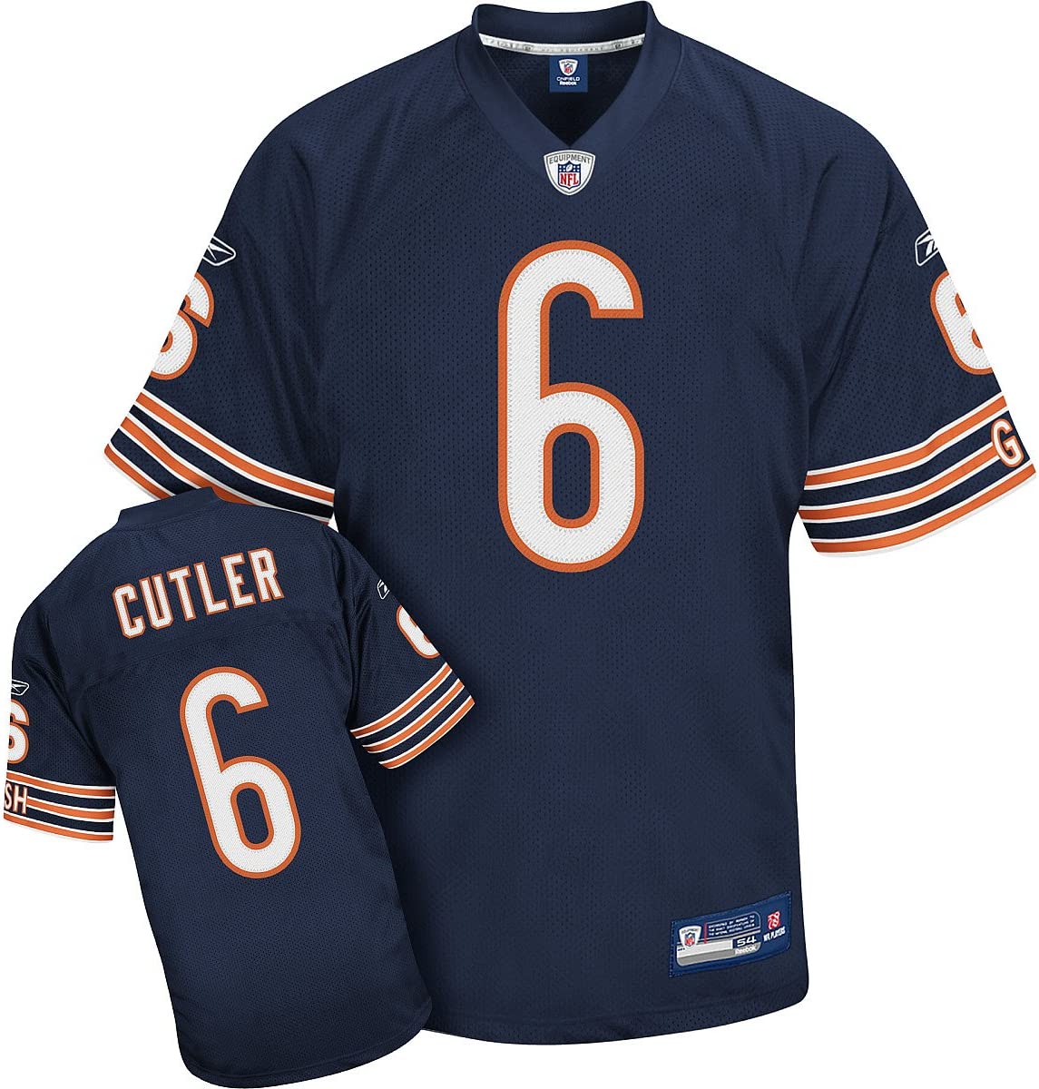 Men's Jay Cutler Chicago Bears Navy Authentic Reebok Jersey - Uww Shops