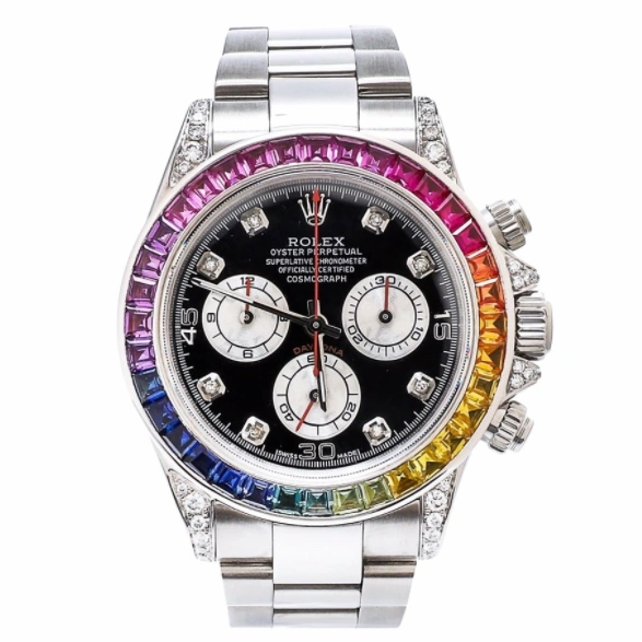 DAYTONA RAINBOW DIAMOND SILVER STAINLESS STEEL 40MM 116599 RBOW