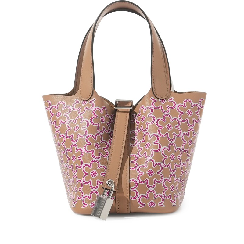 Hermes Chai Swift Lucky Daisy Micro Picotin Lock 14 Palladium Hardware