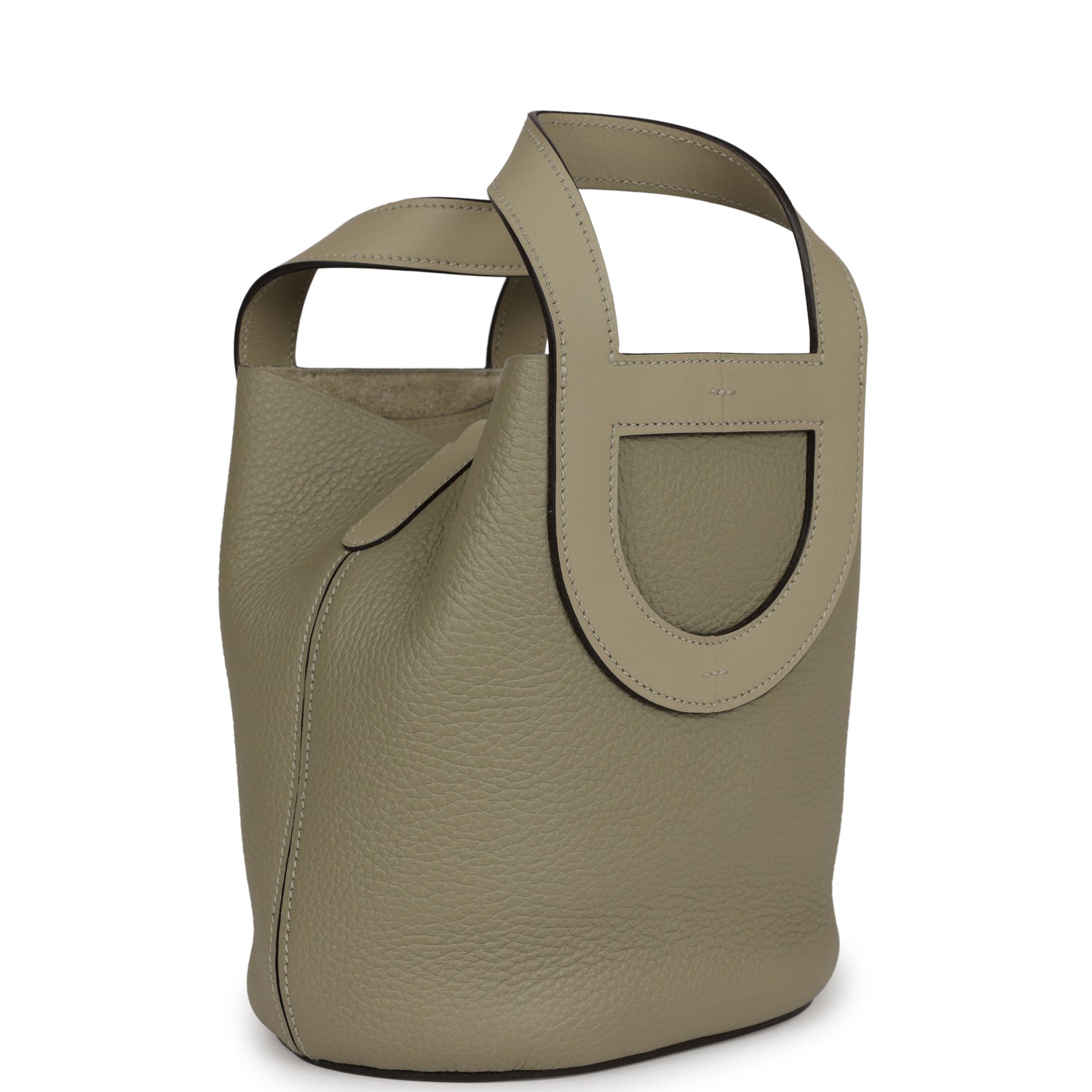 Hermes In-The-Loop 18 Sauge Clemence and Swift Gold Hardware