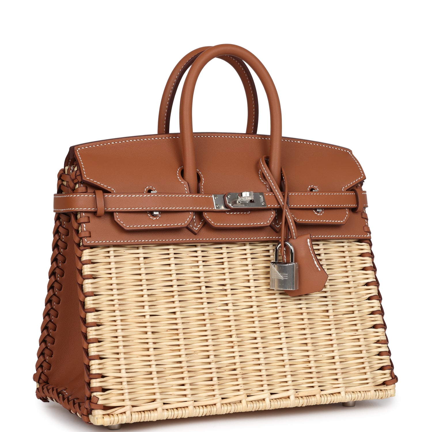 Hermes Picnic Birkin Sellier 25 Gold Swift Palladium Hardware