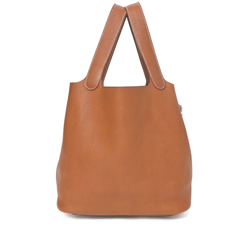 Hermes Fauve Barenia Picotin Lock 22 Palladium Hardware