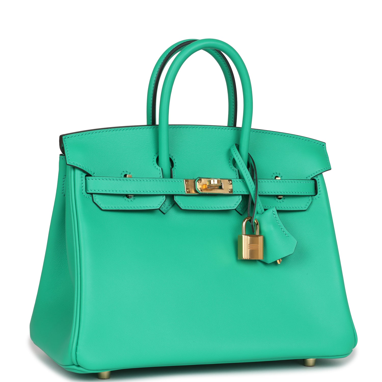 Hermes Birkin 25 Menthe Swift Gold Hardware