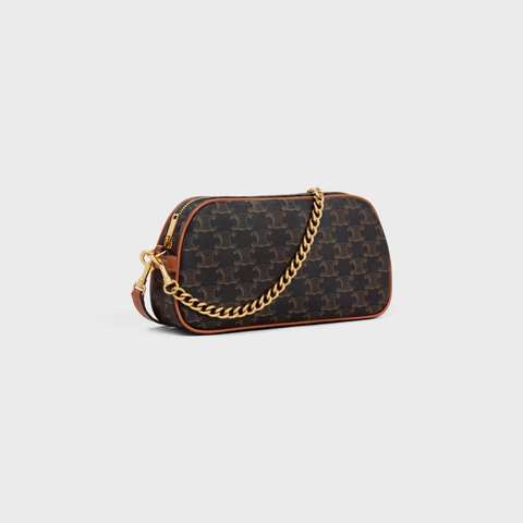 MULTI BAG IN TRIOMPHE CANVAS AND CALFSKIN TAN