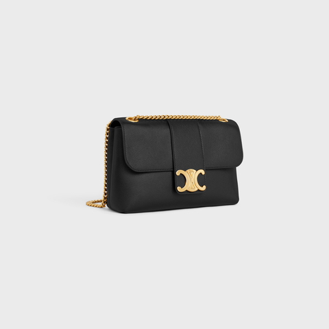 MEDIUM CELINE VICTOIRE BAG IN SUPPLE CALFSKIN BLACK