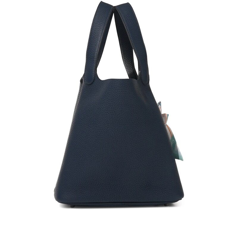 Hermes Bleu de Prusse Clemence Picotin Lock 22 Palladium Hardware
