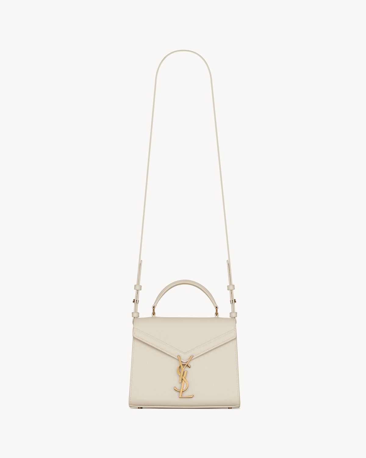 Cassandra Mini Top Handle Bag In Grain De Poudre Embossed Leather