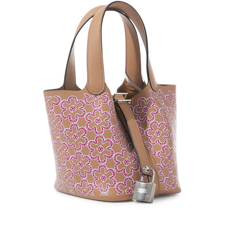 Hermes Chai Swift Lucky Daisy Micro Picotin Lock 14 Palladium Hardware