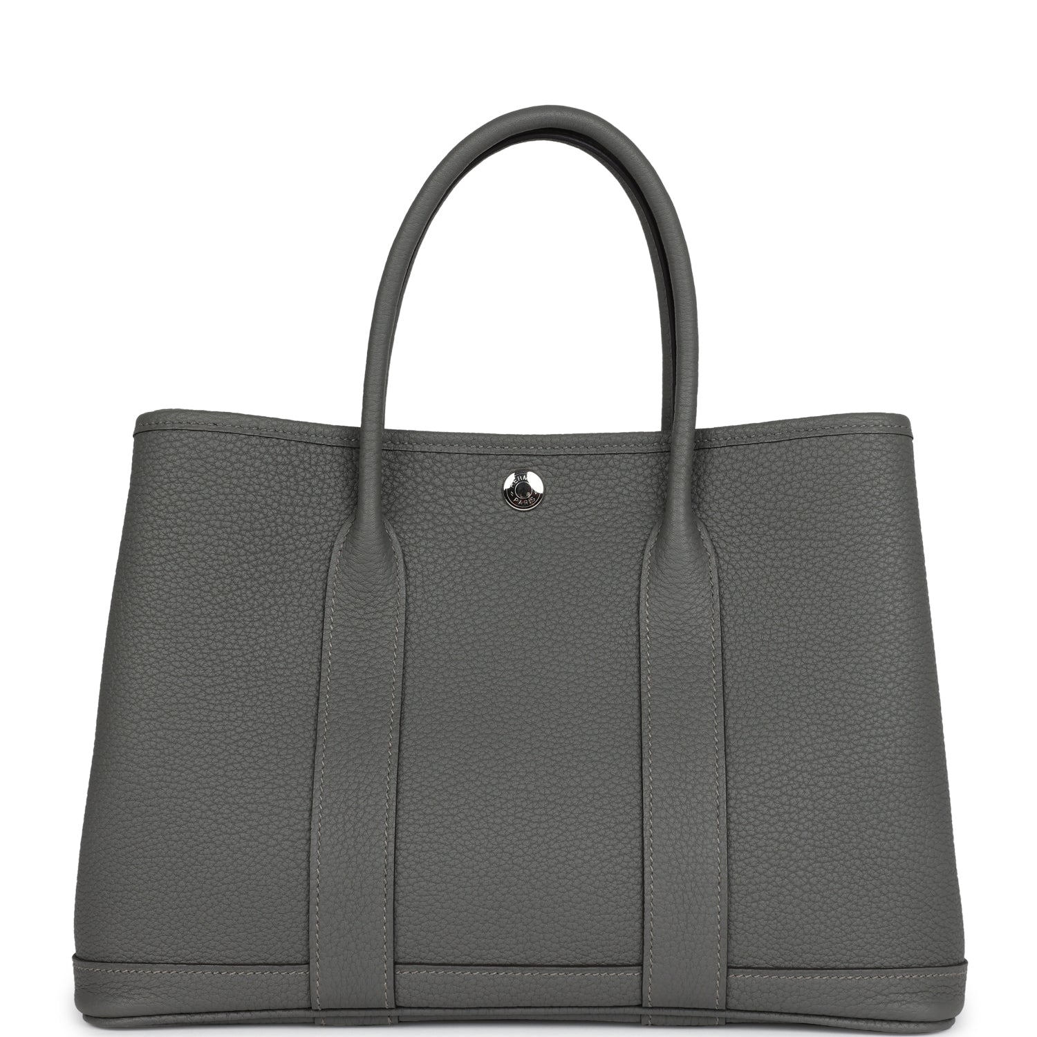 Hermes Garden Party 30 Gris Meyer Negonda Palladium Hardware