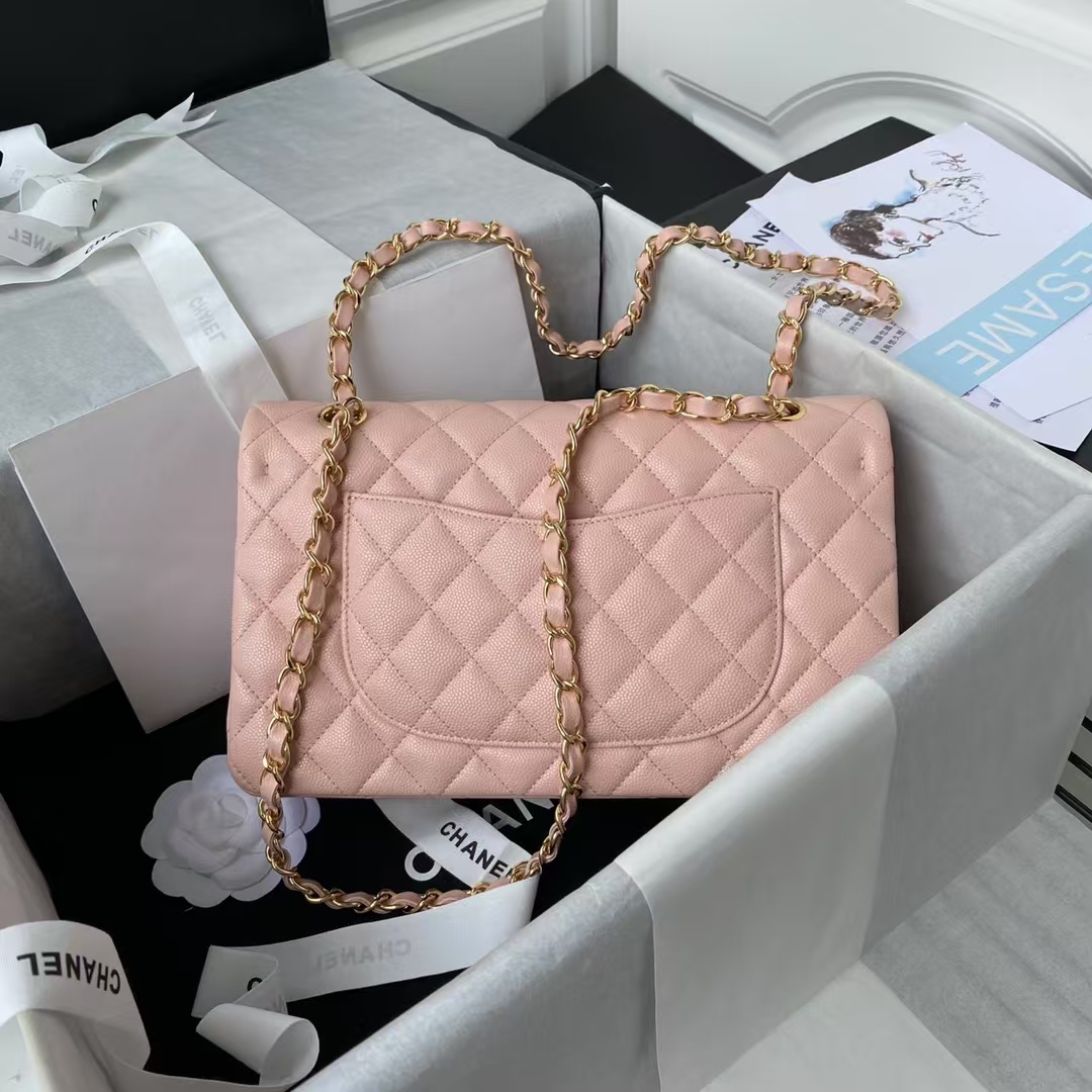 Chanel Classic 11.12 Handbag Caviar Gold Hardware