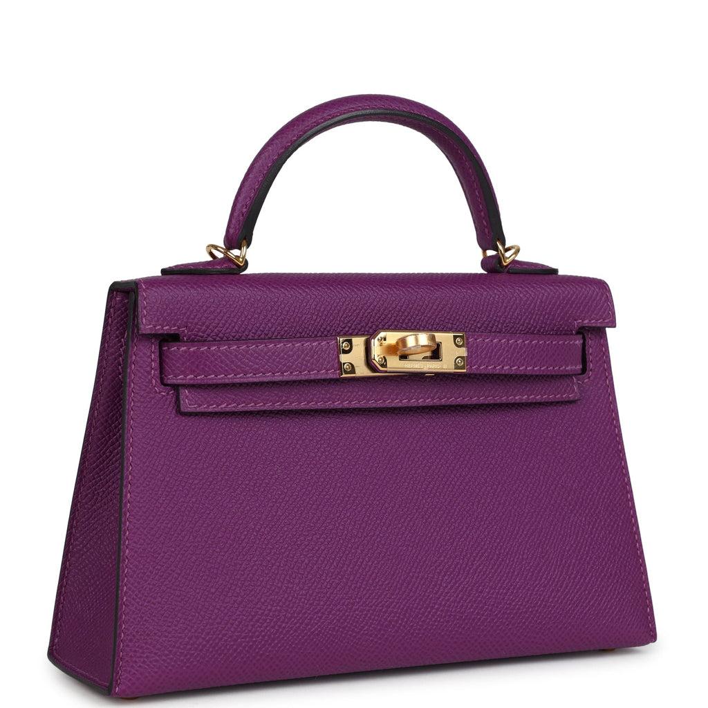 Hermes Kelly Sellier 20 Anemone Epsom Gold Hardware