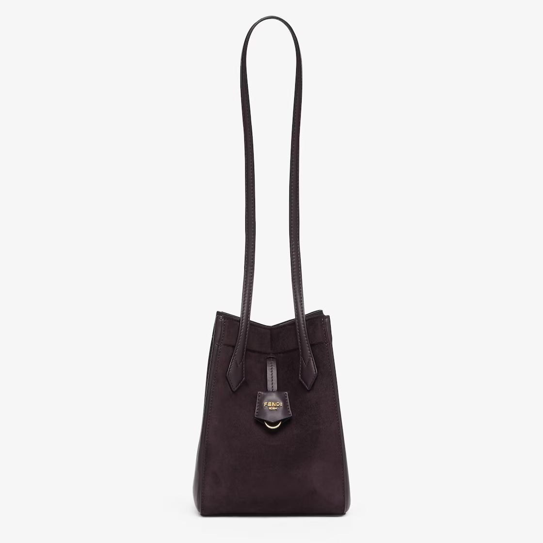 Fendi Origami Mini Transformable Suede and Leather Mini Bag