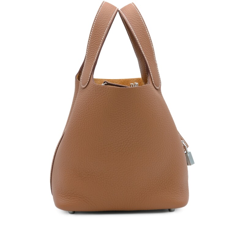 Hermes Gold Clemence Picotin Lock 18 Palladium Hardware