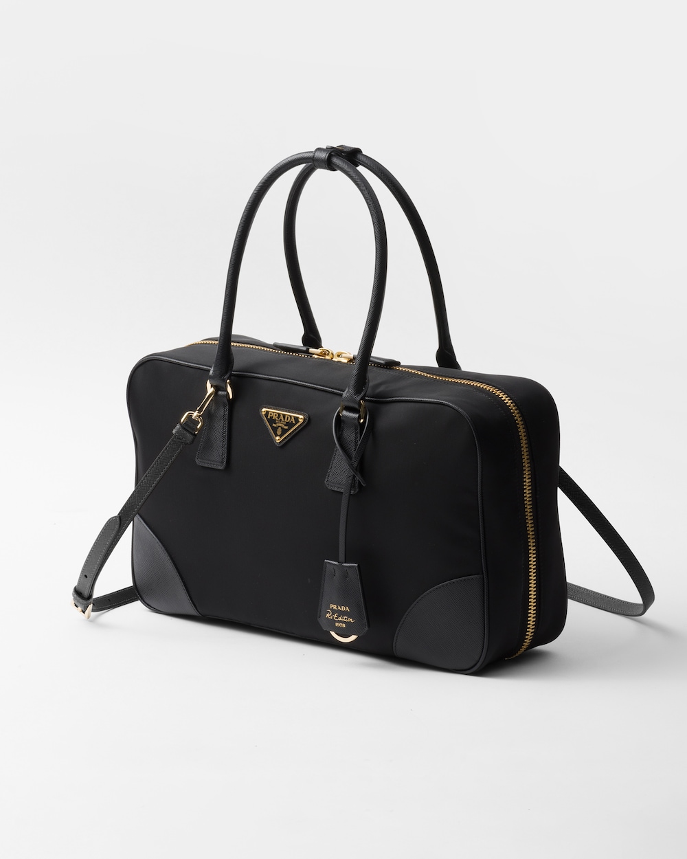 Prada Re-Edition 1978 Large Re-Nylon and Saffiano Leather Two-Handle Bag