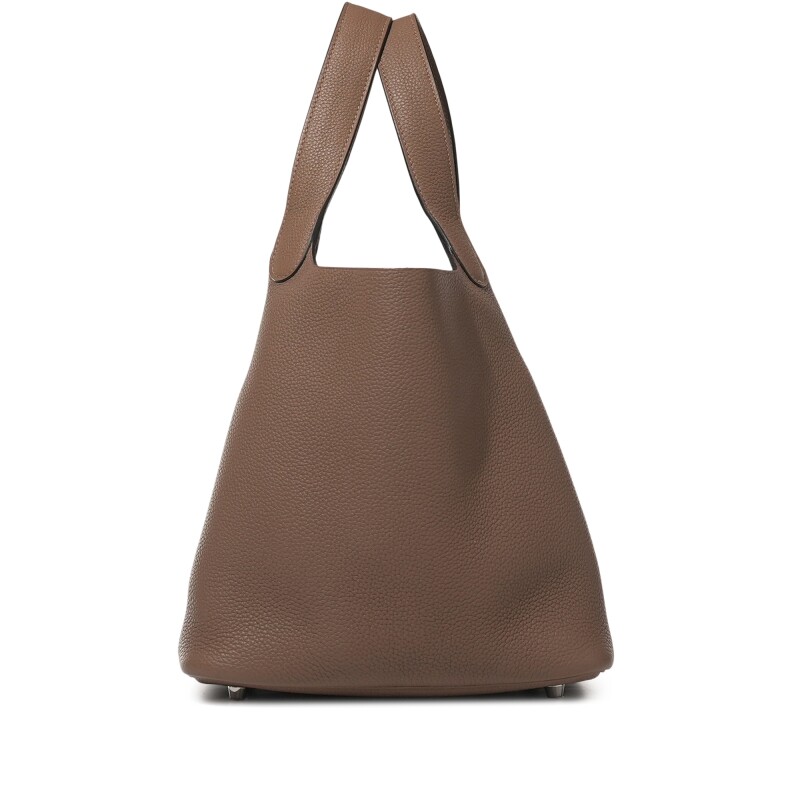 Hermes Beige de Weimar Clemence Picotin Lock 22 Palladium Hardware