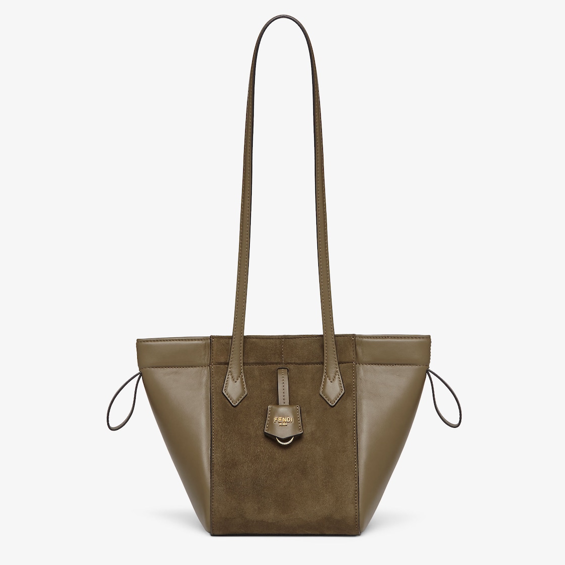 Fendi Origami Mini Transformable Suede and Leather Mini Bag