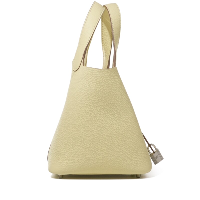 Hermes Jaune Milton Clemence Picotin Lock 18 Palladium Hardware