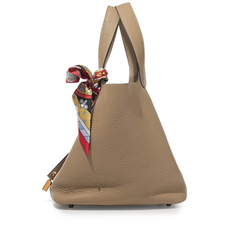 Hermes Trench Clemence Picotin Lock 22 Gold Hardware