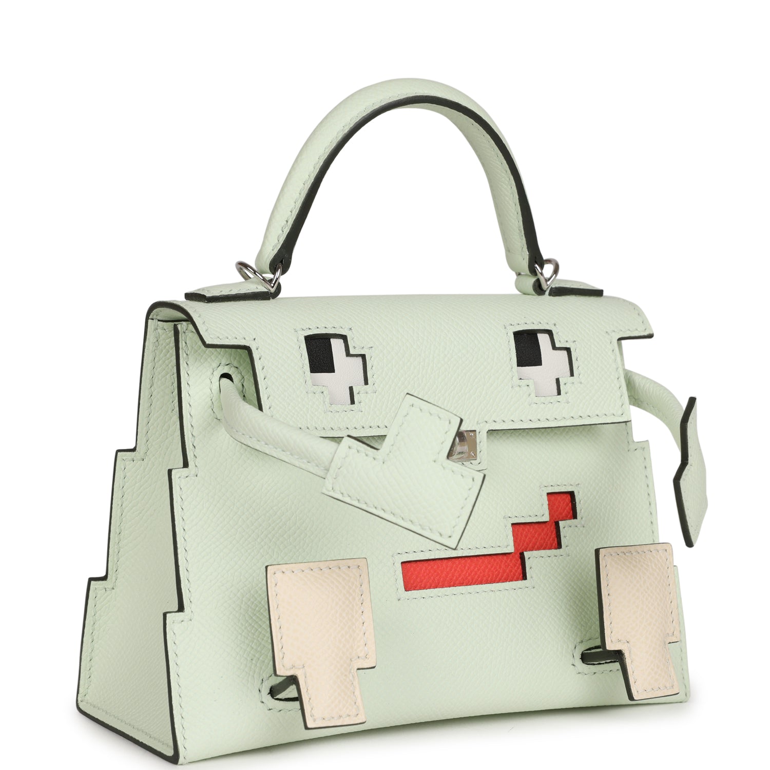 Hermes “Quelle Idolle” Picto Kelly Doll Vert Fizz Epsom Palladium Hardware