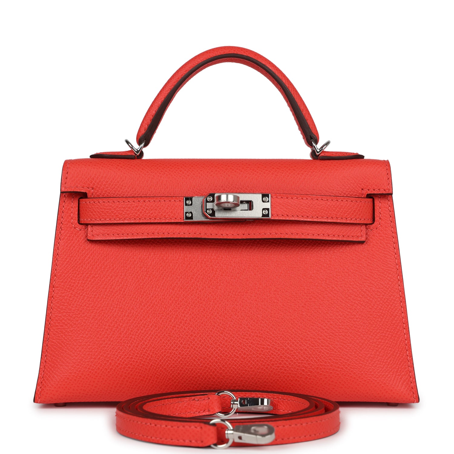 Hermes Kelly Sellier 20 Red Field Epsom Palladium Hardware