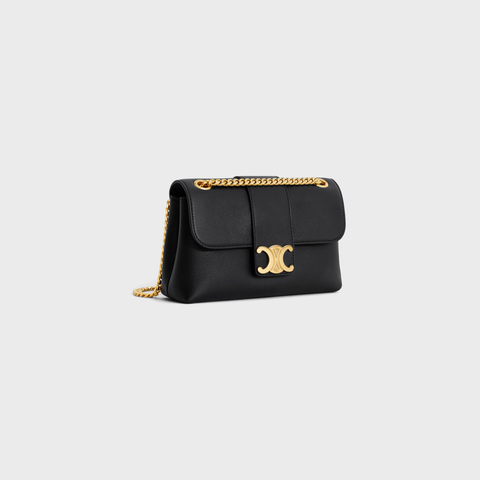 TEEN CELINE VICTOIRE BAG IN SUPPLE CALFSKIN BLACK