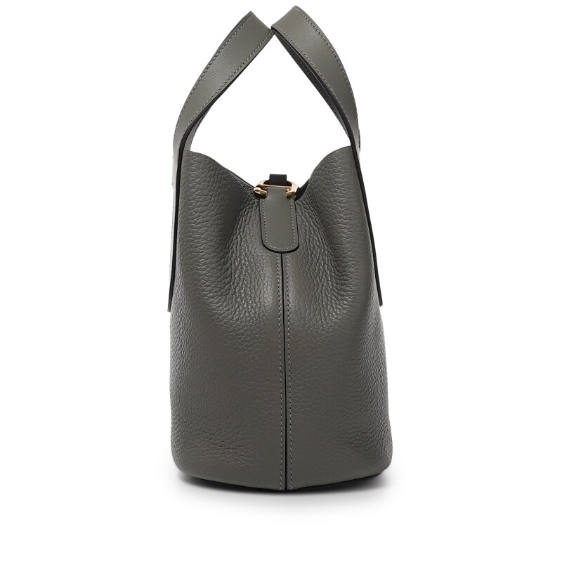 Hermes In-The-Loop 18 Gris Meyer Clemence and Swift Gold Hardware
