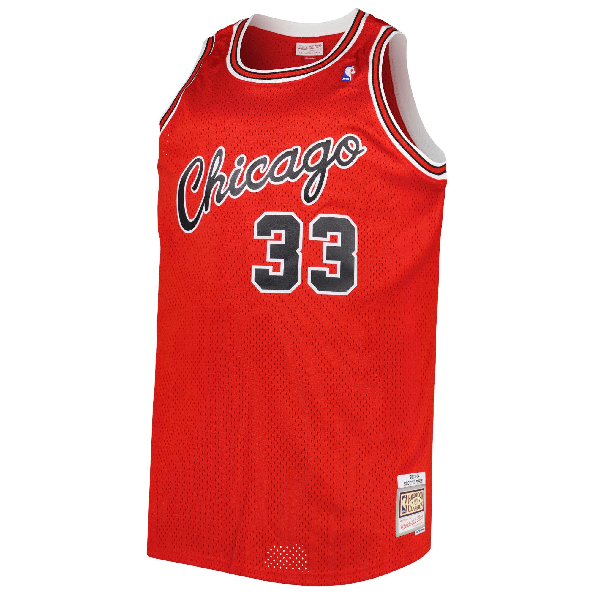 Scottie Pippen Chicago Bulls Mitchell & Ness Big & Tall Hardwood Classics 2003\/04 Swingman Jersey - Red
