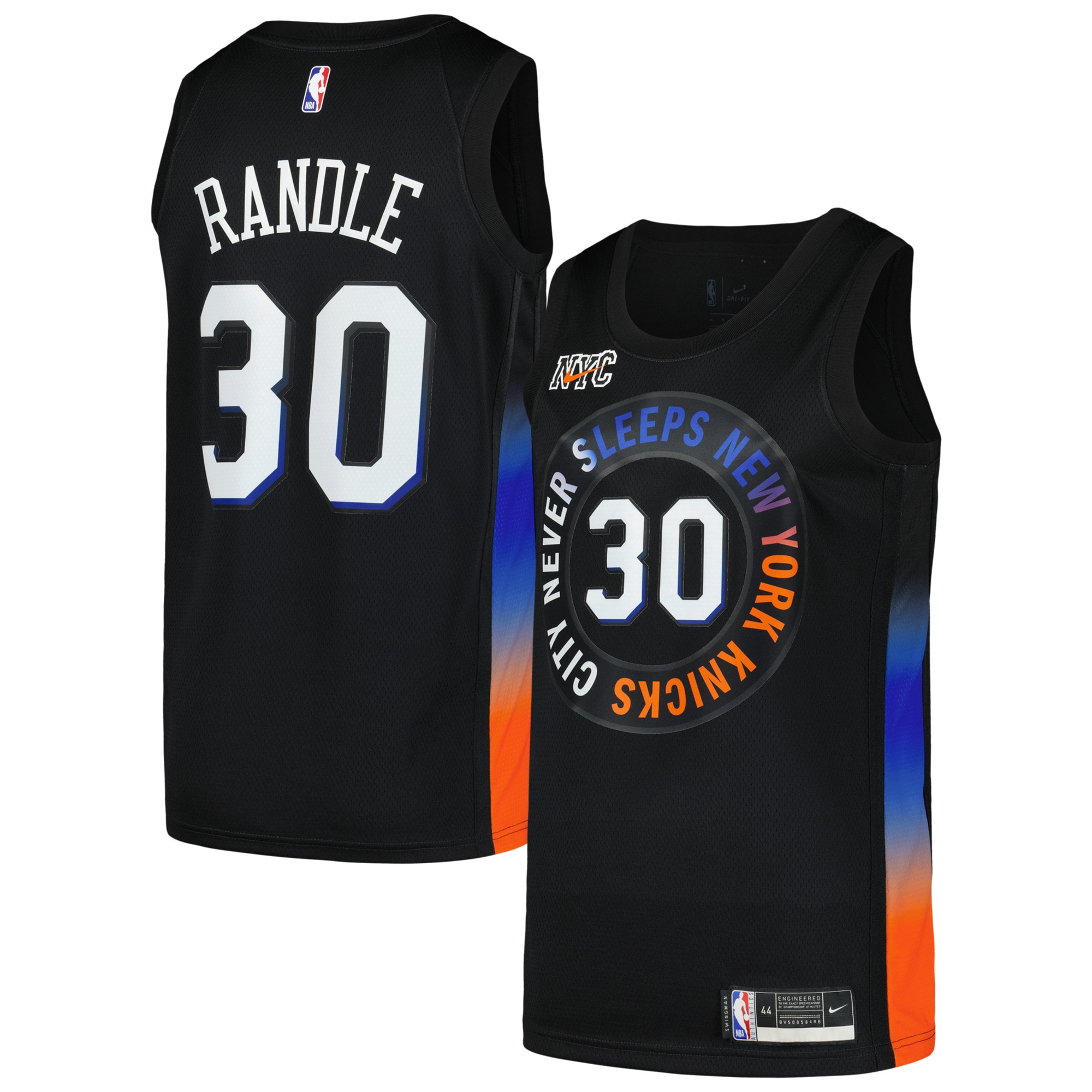 Julius Randle New York Knicks  Swingman Player Jersey - City Edition - Black