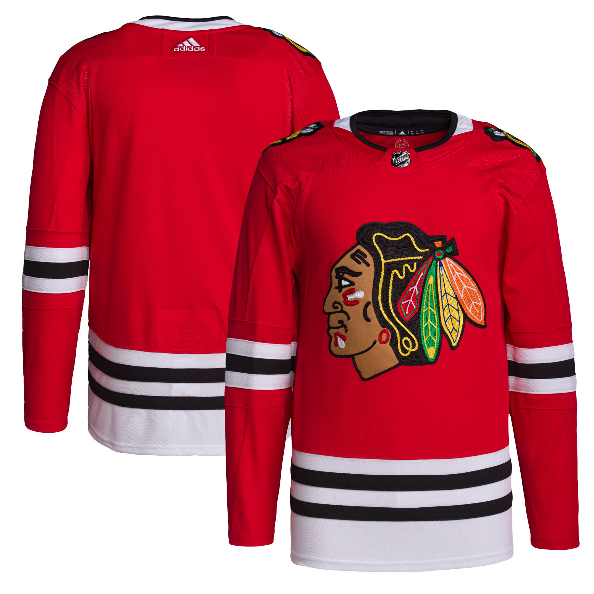 Chicago Blackhawks adidas Men's Home Primegreen Authentic Jersey - Red