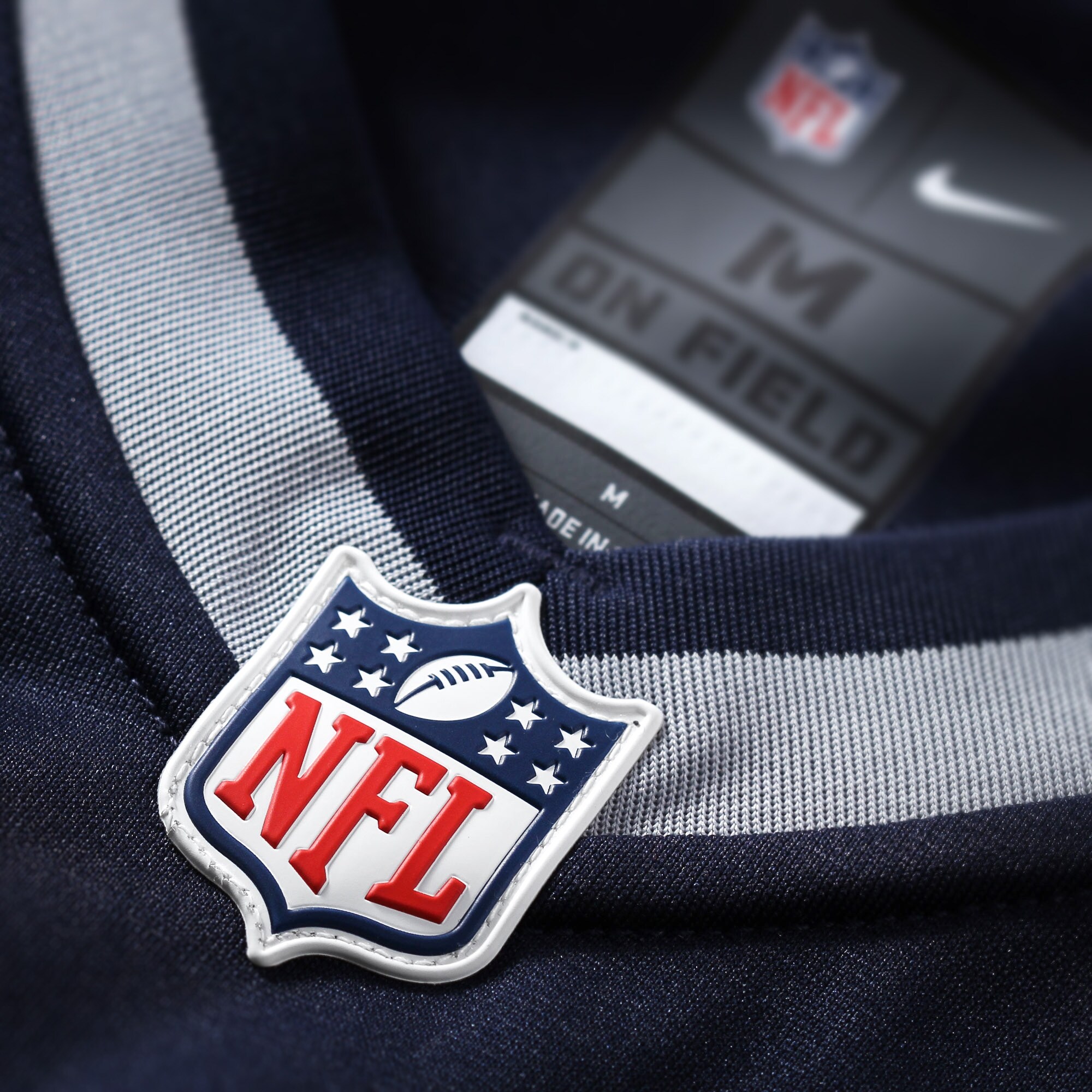 John Hannah New England Patriots  Retired Player Game Jersey - Navy Blue